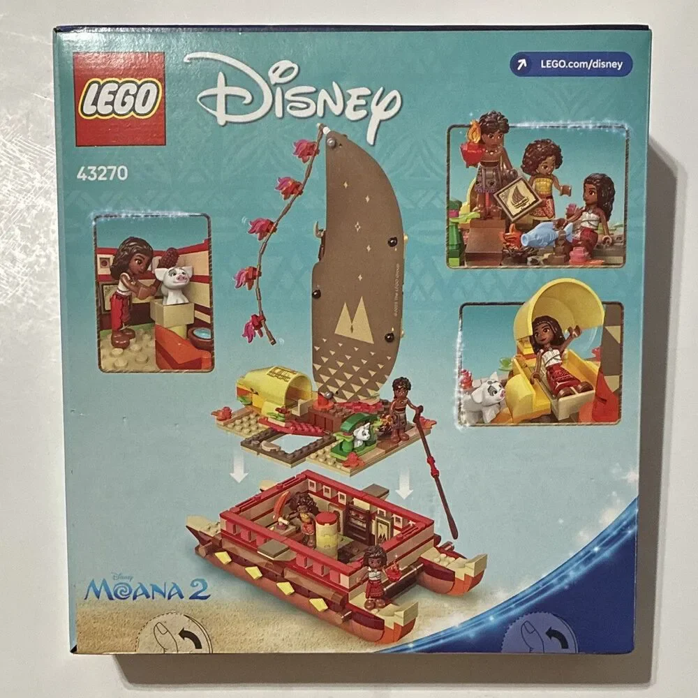 LEGO Disney Moana 2 Adventure Canoe 43270 New Factory Sealed 529 Pieces